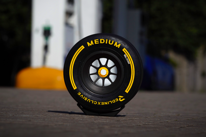 Mini Race Tyre Metallic Medium / Yellow