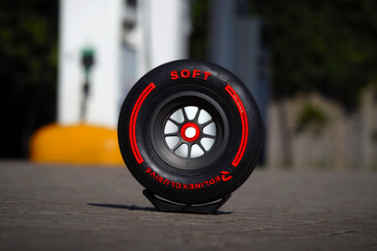 Mini Race Tyre Metallic Soft / Red